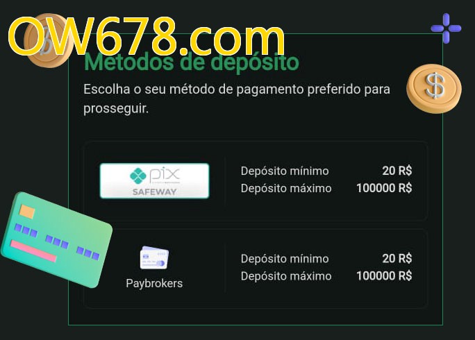 O cassino OW678.combet oferece uma grande variedade de métodos de pagamento